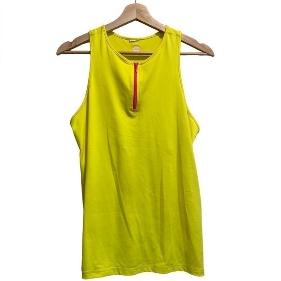 Roxy Yellow & Pink Tank Top Beach Shirt Size Large - Picture 1 of 5